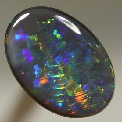 SOLID BLACK OPALDouble sided! Sparkling bright fire on both sides. With VIDEO